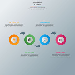Fototapeta na wymiar Infographic elements. Business concept timeline. Modern infograph template. Can use for workflow layout, diagram, banner, webdesign, presentation. Vector illustration.