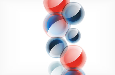 Abstract background - glass shiny transprent hexagon shapes overlapping eath other. Vector Illustration For Wallpaper, Banner, Background, Card, Book Illustration, landing page