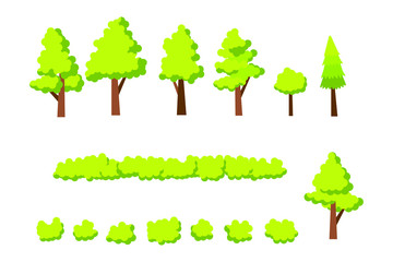 Green plant isolated vector