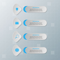 Infographic elements. Business concept timeline. Modern infograph template. Can use for workflow layout, diagram, banner, webdesign, presentation. Vector illustration.