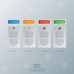 Infographic elements. Business concept timeline. Modern infograph template. Can use for workflow layout, diagram, banner, webdesign, presentation. Vector illustration.
