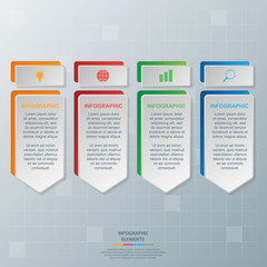Infographic elements. Business concept timeline. Modern infograph template. Can use for workflow layout, diagram, banner, webdesign, presentation. Vector illustration.