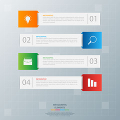 Infographic elements. Business concept timeline. Modern infograph template. Can use for workflow layout, diagram, banner, webdesign, presentation. Vector illustration.