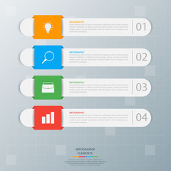 Infographic elements. Business concept timeline. Modern infograph template. Can use for workflow layout, diagram, banner, webdesign, presentation. Vector illustration.