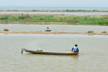 Fisherman in the lagune