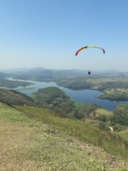paragliding in the mountains