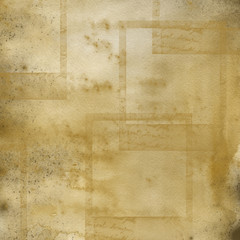 Watercolor hand painted beige old grunge scrapbooking paper. Can be used for scrapbooking patterns, design wrapping paper