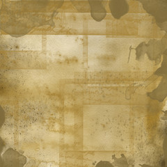 Watercolor hand painted beige old grunge scrapbooking paper. Can be used for scrapbooking patterns, design wrapping paper