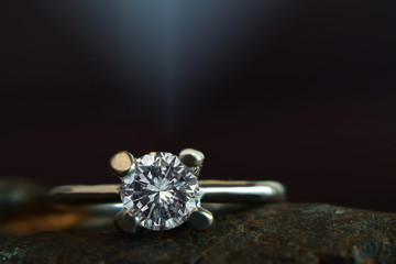  Wedding ring Luxury diamond platinum ring