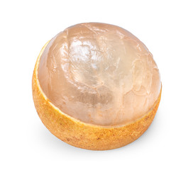 fresh longan isolated on white background. full depth of field