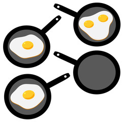 目玉焼き3種セット　フライパン