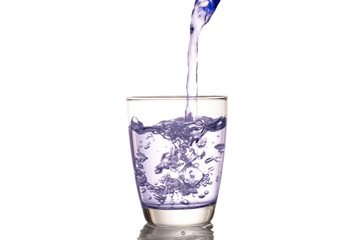 Clean water for good health. Pouring Fresh Pure Water From Pitcher Into A Glass. Health And Diet Concept. Lifestyle Healthcare And Beauty.