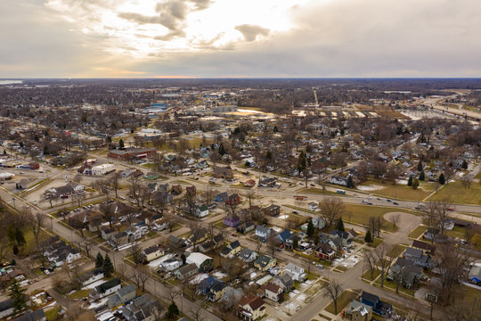 Beautiful Aerial Photo Port Huron MI USA