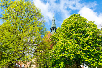 The Die kreuzkirche church, a gothic style building  in Hannover, Germany.