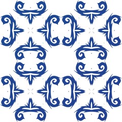 Traditional ornate portuguese azulejo.