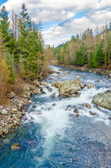 Beautiful Mountain River in Canada.