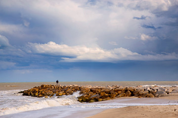 coast line in santa clara del mar , buenos aires,  argentina                                       ...