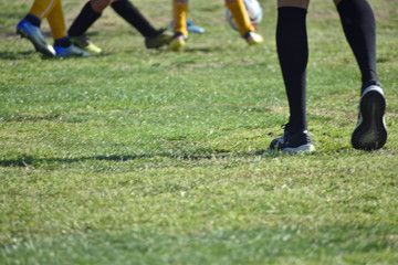 Fototapeta premium Legs with Soccer Socks