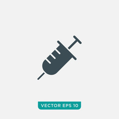 Syringe Icon Design, Vector EPS10