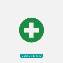 First Aid Sign Icon Design, Vector EPS10
