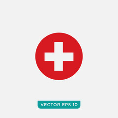 First Aid Sign Icon Design, Vector EPS10