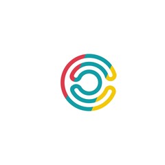 CC logo color full icon vector 