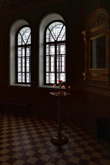 The interior of the old Orthodox Christian church.