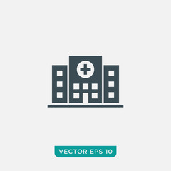 Hospital Icon Design, Vector EPS10