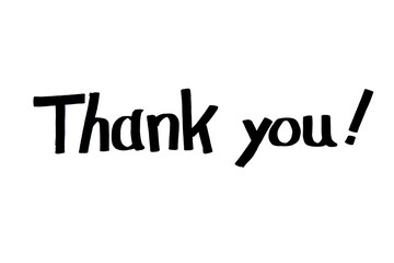 Thank you hand lettering calligraphy
