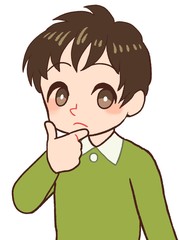 疑問に思う子供