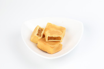 Chinese Taiwanese style cake stuffed with pineapple feeling