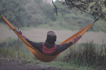 Relax on the hammock