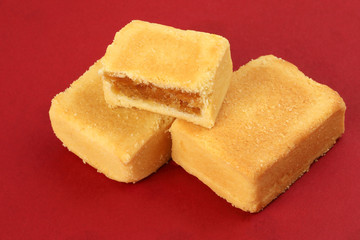 Chinese Taiwanese style cake stuffed with pineapple feeling