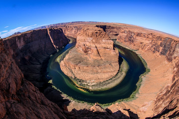 Curves of th Colorado River in the Glen Canyon, Arizona, USA