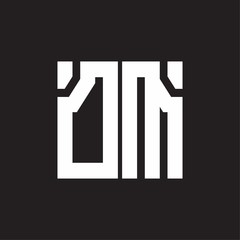 DM Logo with squere shape design template