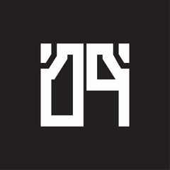 Fototapeta premium DP Logo with squere shape design template