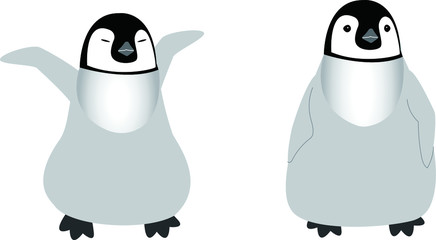 皇帝ペンギンの兄弟（子供）