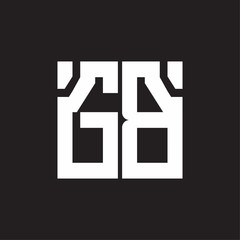 GB Logo with squere shape design template
