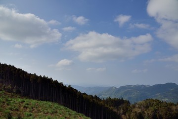 Fototapeta na wymiar Mountain landscape View Resort. in the Hsinchu,Taiwan.