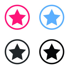 Star related glyph icon, Rank symbol. Favorite sign
