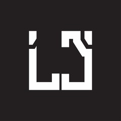 Fototapeta premium LC Logo with squere shape design template