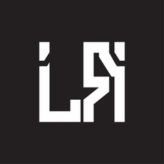 Fototapeta premium LR Logo with squere shape design template
