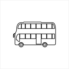 Double Decker Bus Icon, Bus
