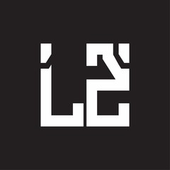Obraz premium LZ Logo with squere shape design template