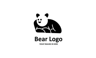 The flat bear logo concept is perfect for business, technology, contractor and housing symbols, health,sport, restaurants, education