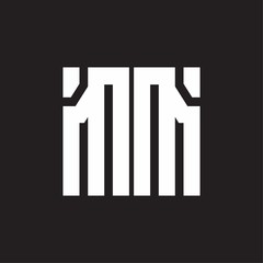 MM Logo with squere shape design template