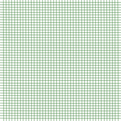 green chart sheet of paper on white background