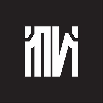 MN Logo with squere shape design template
