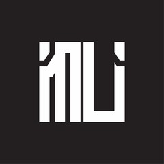 MU Logo with squere shape design template