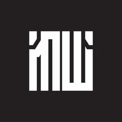 MW Logo with squere shape design template